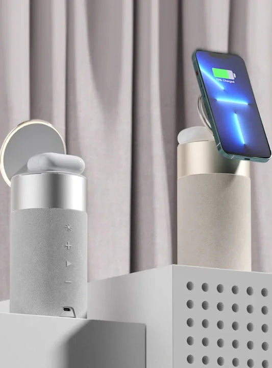 3-in-1 Wireless Charger, Bluetooth Speaker & Touch Lamp - CrazyCosmos